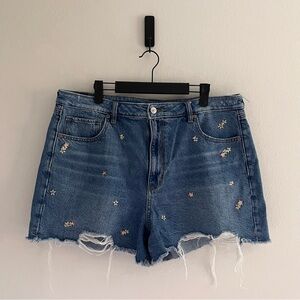 American Eagle Outfitters • Embroidered Denim “Mom Short”